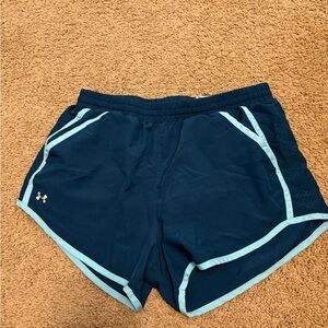 Under Armour Blue and Gray HeatGear Shorts